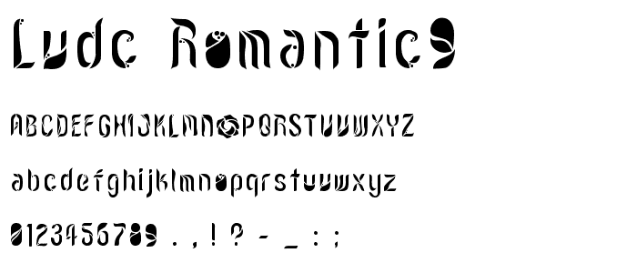 LVDC Romantic9 font